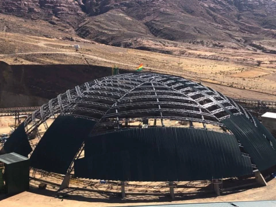 Montaje de apilador en planta de cemento Potosí
