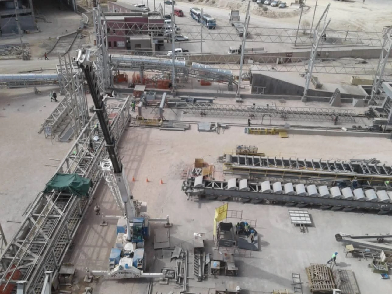 Domo de acopio en planta de cemento Potosí